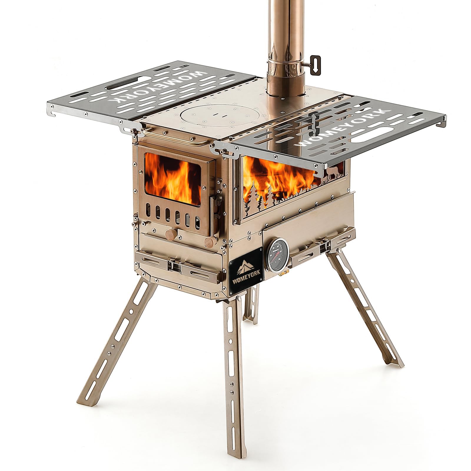 Amazon.com: WomeYork Multi-Fuel Camp Stove with Baking Oven